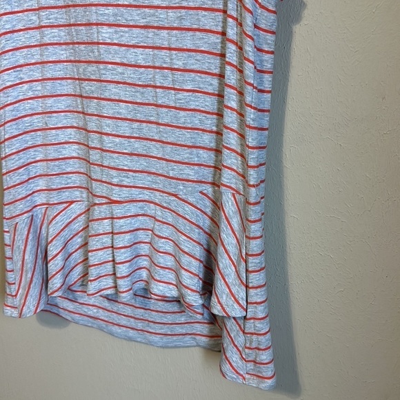 CAbi Tangerine striped‎ peplum tank #5331, size XS - Picture 3 of 7